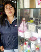 Nanci, Peru operates a business selling a well-known brand of cosmetics